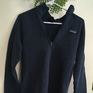 Patagonia Better Sweater 1/4 zip navy blue